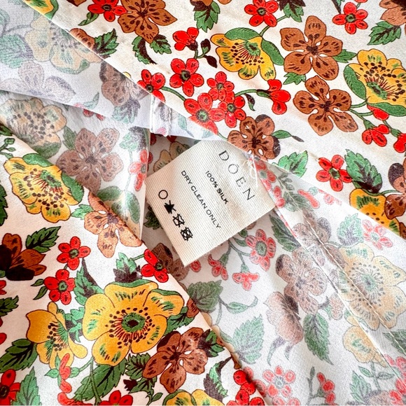 ✨Last Chance💋🌼🌹DÔEN ‘Vittoria’ Silk Jennifer Spring Maxi Dress XS✨ - Picture 9 of 15